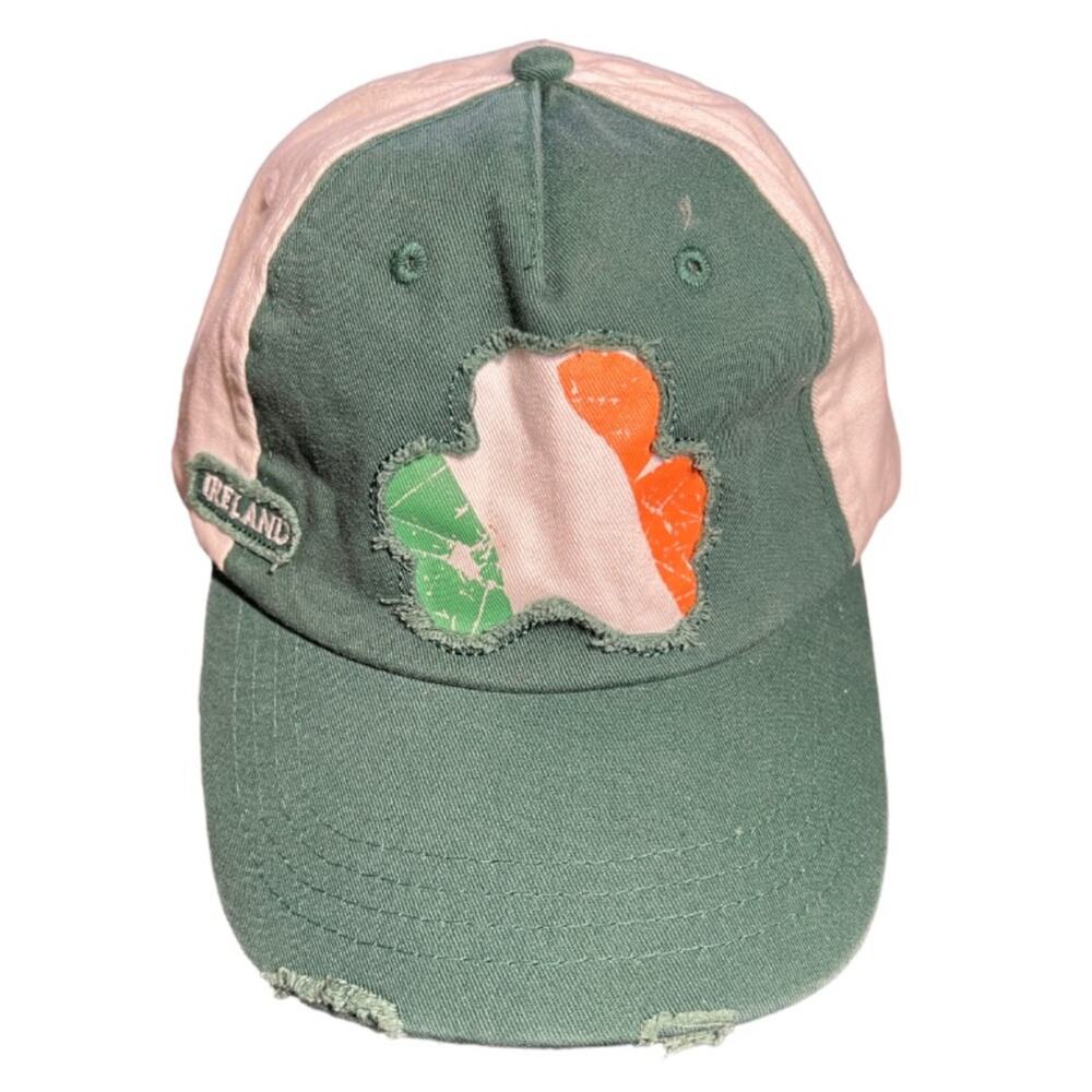 Busch Gardens Ireland Shamrock Adjustable Green White Hat Cap Unisex